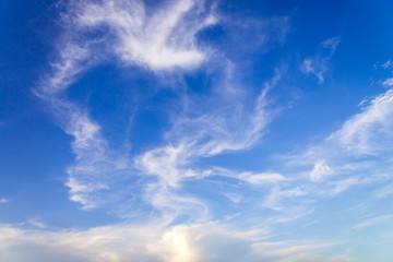 blue sky with cloud background