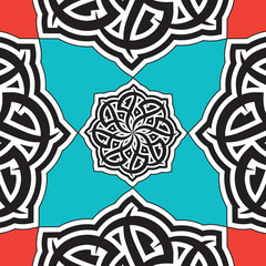 A Beautiful Seamless Pattern Arabesque Tile