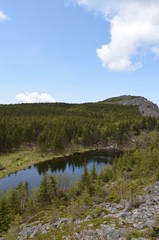 Озеро на вершине горы