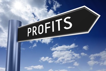 Profits signpost