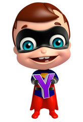 cute superbaby with Y alphabate