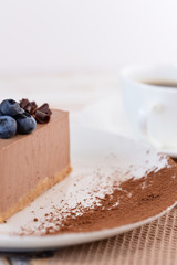 Cheesecake with berries