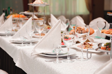 wedding banquet in a restaurant