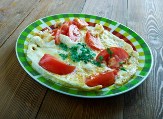 Lebanese tomato omelette
