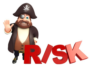 Pirate with Risk sign