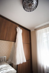 Bride wedding details - wedding dress