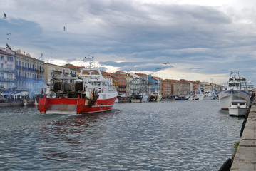 Fototapeta premium port de sète la pêche