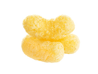 Corn sticks isolated on white background