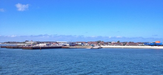 Blick auf Sylt-List mit Hafen