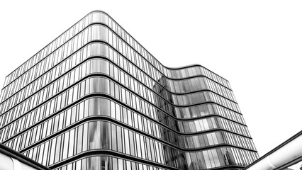 Office Building Architecture Copenhagen Denmark Black & White Background