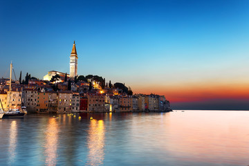 Rovinj at evening, Croatia, Europe