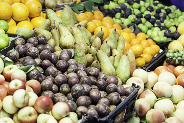 Fresh fruits in a market