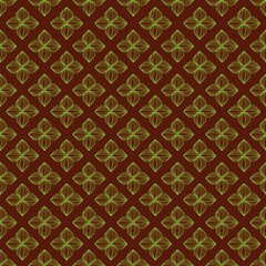 Fototapeta premium Flower geometric seamless pattern