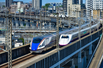 Naklejka premium 日本の新幹線