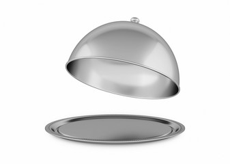 A tray with a lid isolated