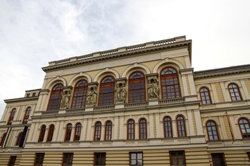 Fototapeta na wymiar Historic architecture in Sopron, Hungary, Europe..