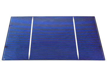 Solarzelle isoliert auf weißem Hintergrund