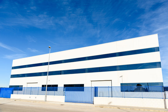 Exterior  industrial warehouse