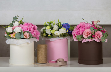 Lovely bouquet in a flower shop