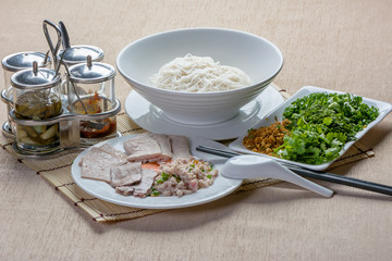 Asian style noodle with pork