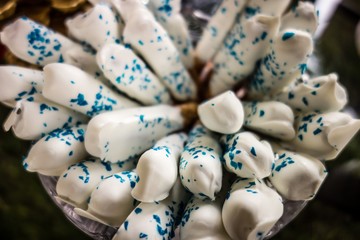 Homemade white Chocolate Covered Pretzels