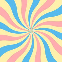 Retro sunburst background, Retro background inspired by 60s, candy colors - 121022658