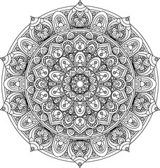 Vector vintage mandala ornament