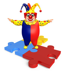 Clown with Puzzle