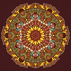 Thanksgiving Holiday Mandala