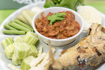 traditional thai chili paste (nam prik)
