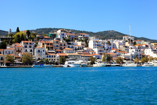 Skiathos view from the sea,Greece