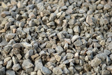 Granite gravel texture. Construction materials.