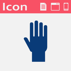 Fototapeta premium hand vector flat icon