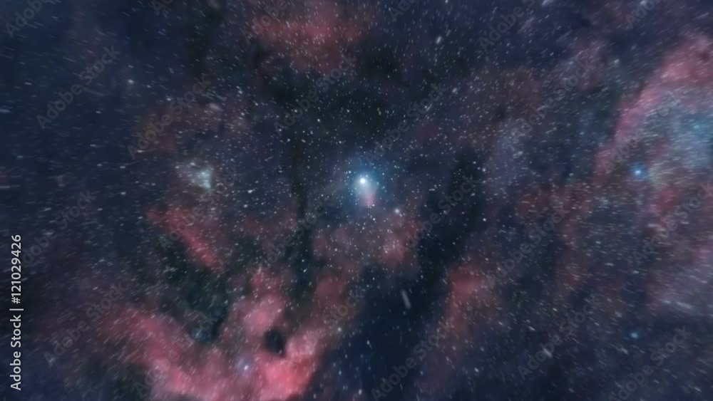 Canvas Prints epic animation of interstellar journey to planet earth