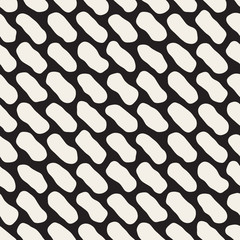 Vector Seamless Black And White Jumble Lines Pattern