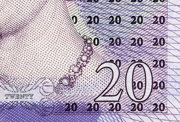 Pound currency background - 20 Pounds
