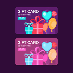 Vector gift cards.
