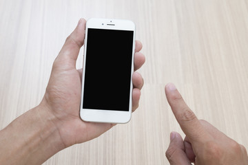 Man using a cellphone