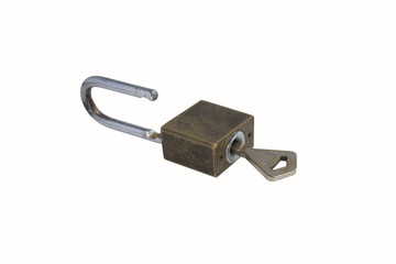 padlock and key