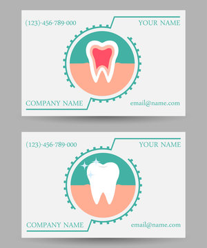 business card templates dental clinic