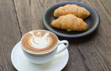 Barista making a cup of coffee
