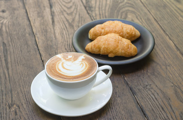 Barista making a cup of coffee