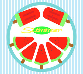 watermelon ice cream