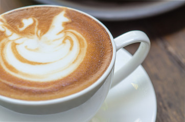 Barista making a cup of coffee