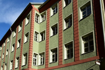 View in the historical town of Regensburg, Bavaria, Germany