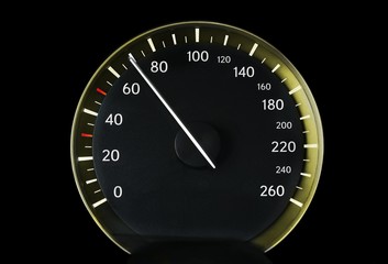 Fototapeta premium Speedometer of a car