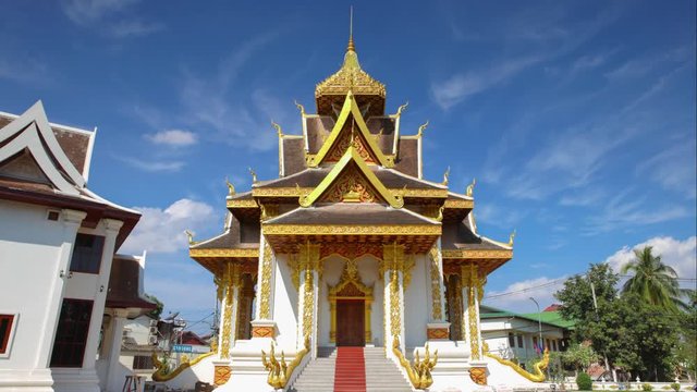 Timelapse of City Pillar of Vientiane, Laos