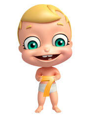 cute baby with Digit 7