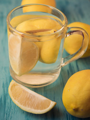 Tea with a lemon and ginger