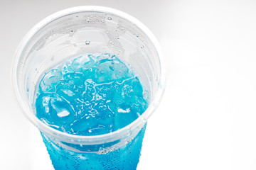 Blue Punch in Plastic Glass